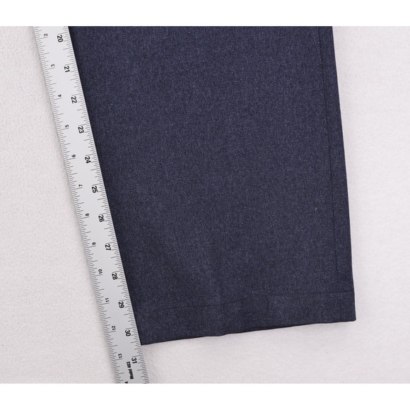 Bluffworks Gramercy Pants Men 36x31 Blue Regular Fit Office Career Polyester - Picture 10 of 12